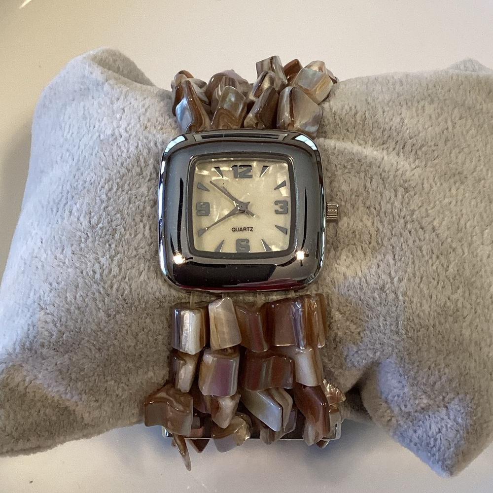 Stretch Band Beaded Watch